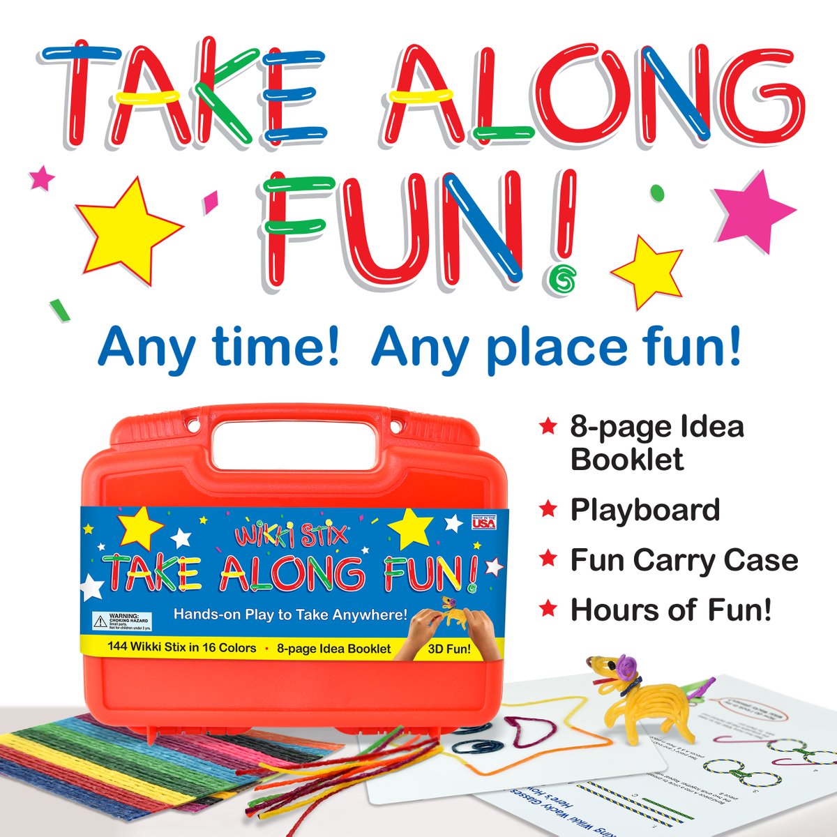 Take Along Fun! Perfect for travel, in the car or on a plane. 25% OFF on Amazon! Limited time. amazon.com/dp/B011MIQ8DQ/ #wikkistix #travelwithkids #kidtravel #Amazonfinds