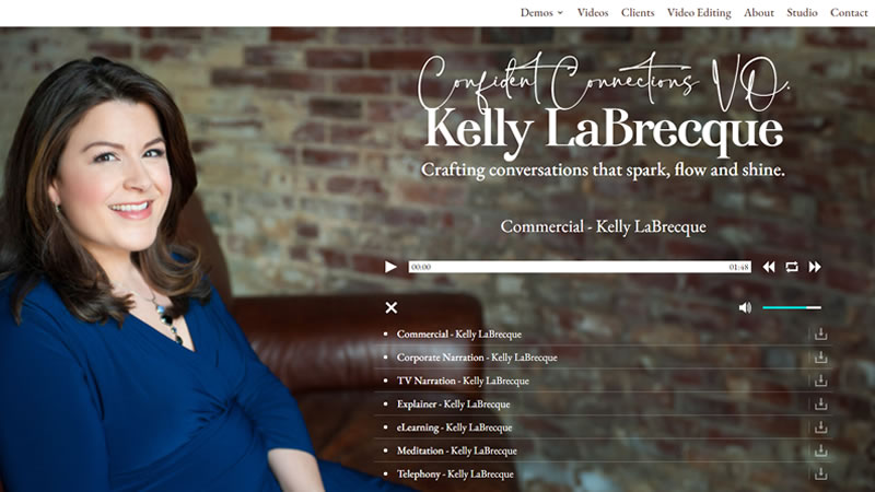 voiceoverkelly.com - Kelly LaBrecque. Crafting conversations that spark, flow, and shine. In collaboration with @CeliaSiegel

#biondostudio #biondostudios #voiceactorwebsite #actorwebsite #actorbranding #custombranding #customwebsite #voicetalent #designerwebsite