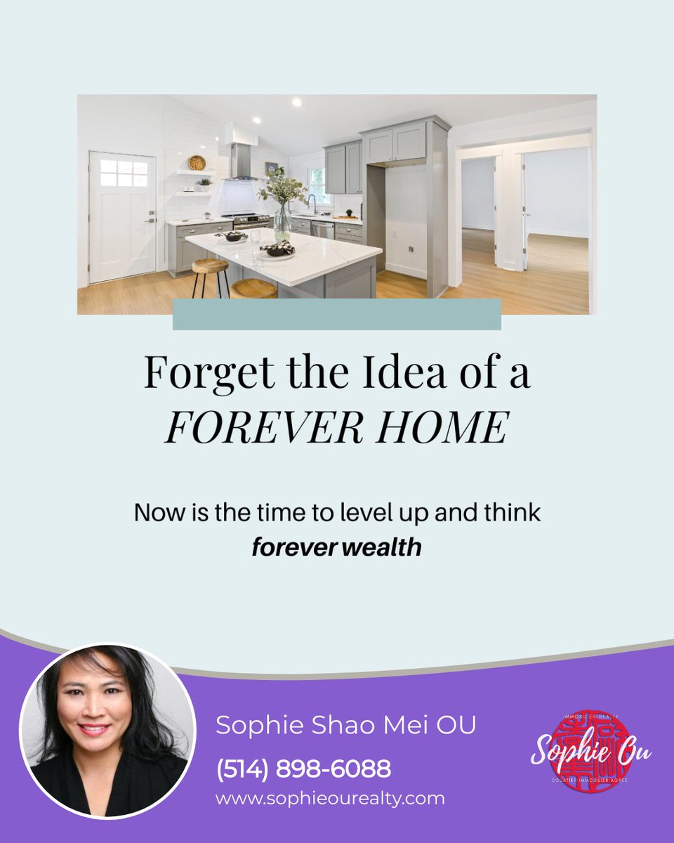 Real estate isn't just about buying a house; it's about crafting a wealth-building strategy with each move you make. Curious about turning homes into stepping stones for your financial future? Let's dive into a conversation and map out your path to forever wealth. #montreal