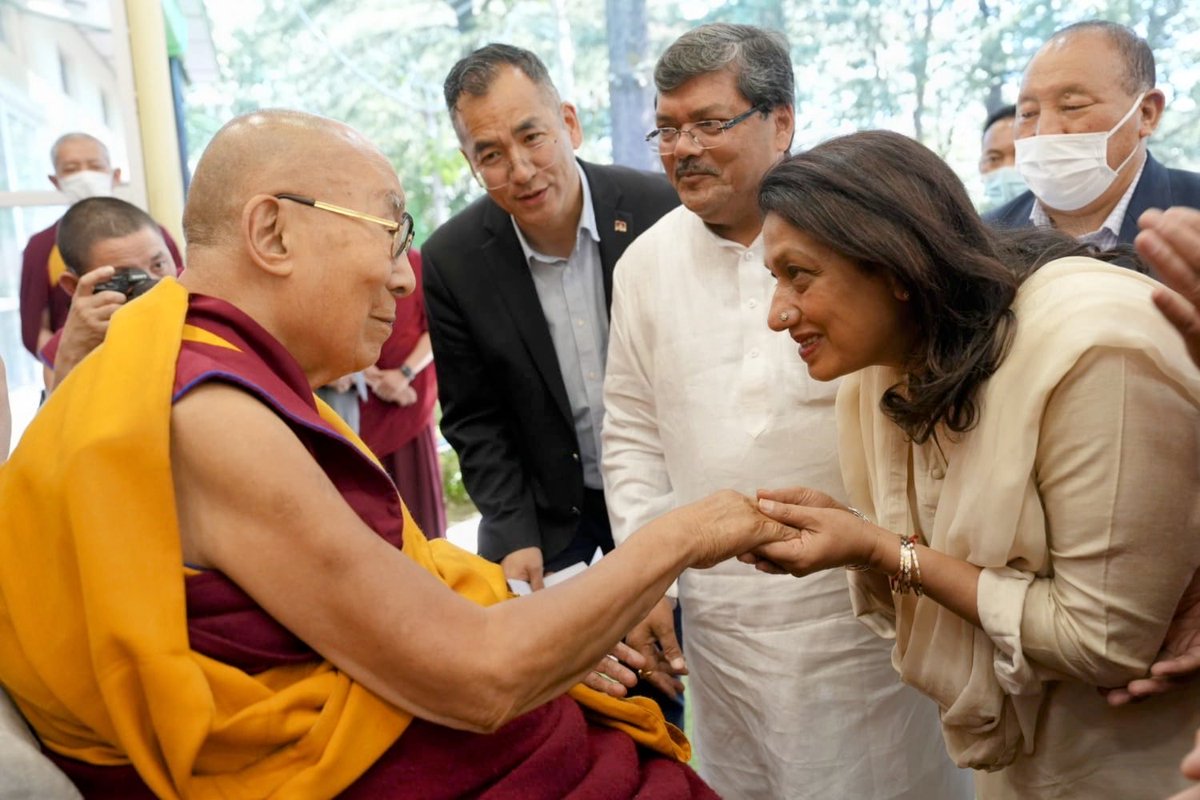 Feeling blessed after my wife Ravina and I met His Holiness The Dalai Lama today at Macleodganj, Himachal Pradesh.