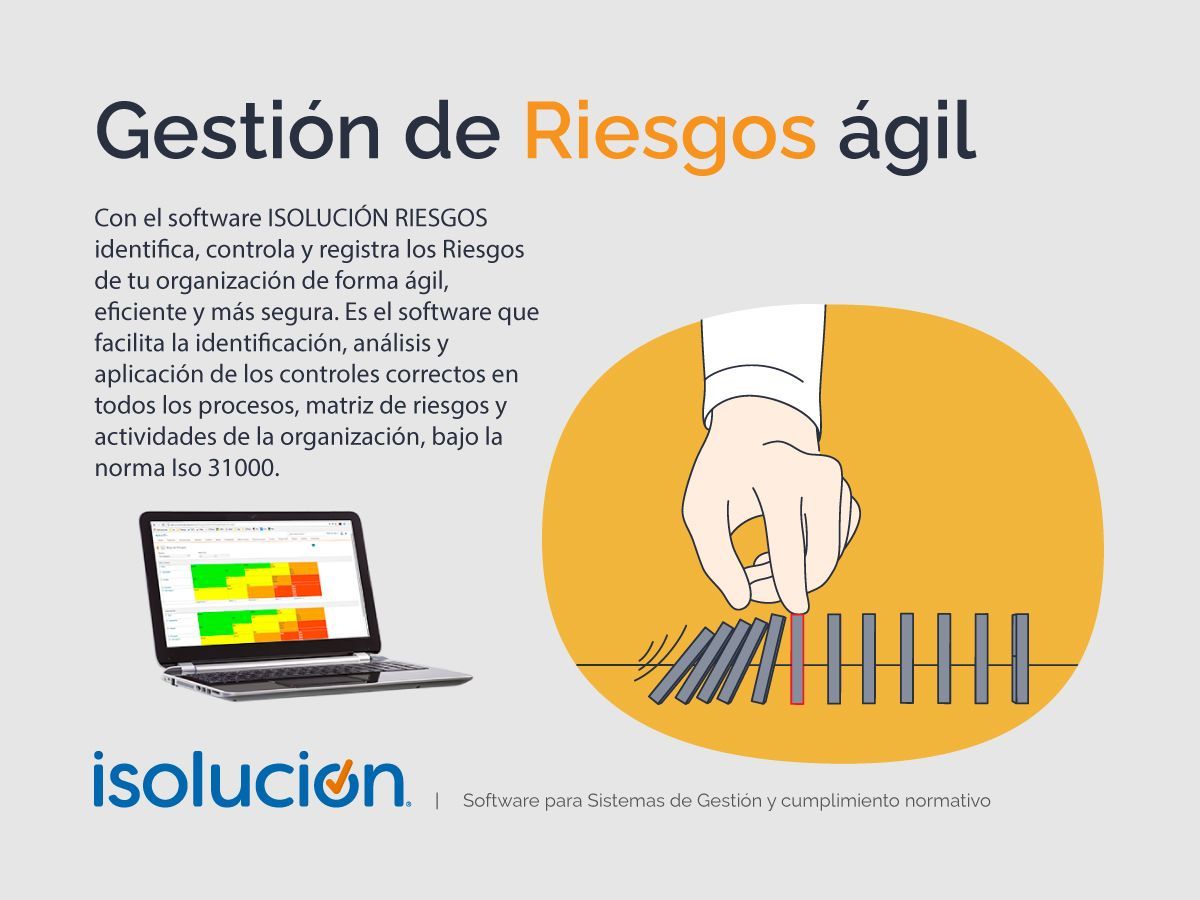 ⚠️Gestión de #Riesgos ágil ❗️ Pide una cita: 📧 ventas@isolucion.com 📱 Colombia: +573183518075 📞 México: +525521723658 #RiskManagement #Iso31000 #Sarlaft #Iso9001 #CloudComputing #Saas #Hseq #Iso14001 #Iso45001 #Iso30401 #Iso27001 #Mipg #Documentacion