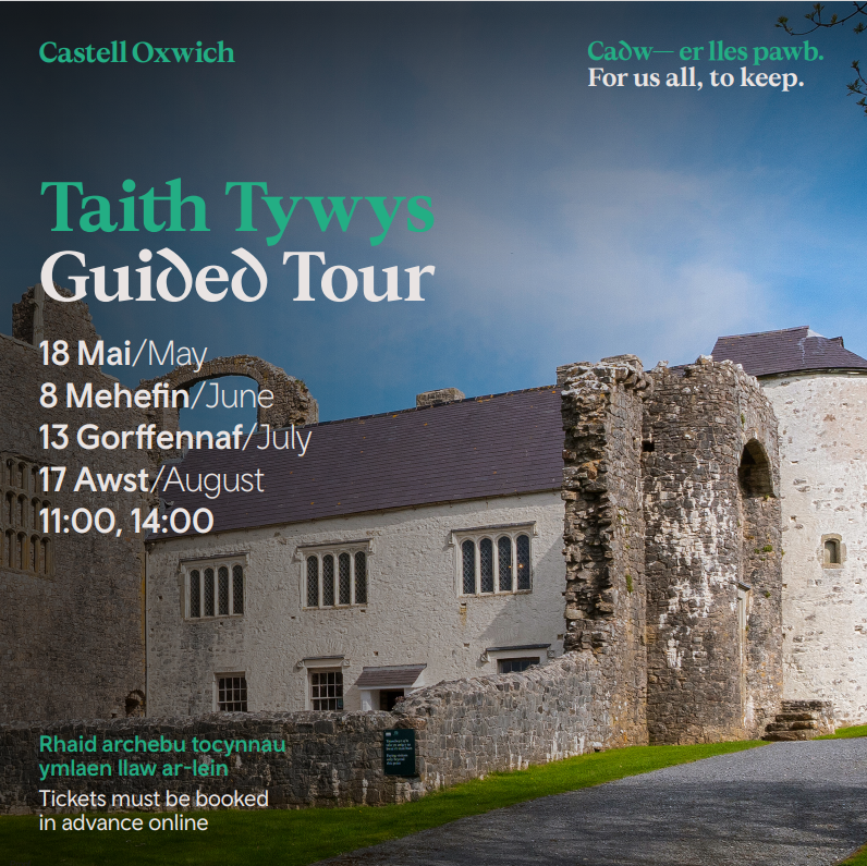 📣 Castell Oxwich Guided Tours Tours at 11am and 2pm Please book tickets online in advance (it's not possible to purchase tickets on arrival).🔗ow.ly/7B4A50Rnbii