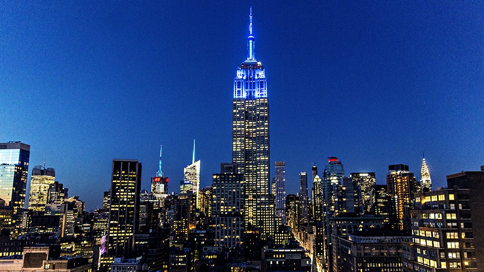 Illuminated with Columbia blue...✨Tonight, the @empirestatebldg will light up in honor of our TC & @columbia grads. Here's to you, Class of 2024! 💙 The Empire State Building image ® is a registered trademark of ESRT Empire State Building, L.L.C. & is used with permission.