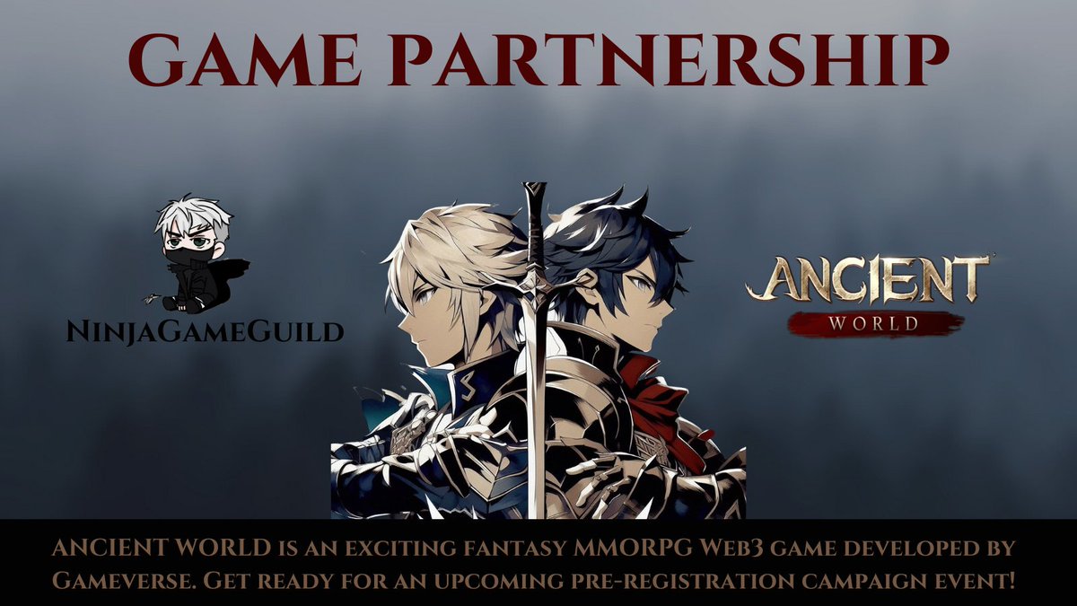 NinjaGuild (NGG) /Web3/CryptoCurrency (@ninjagameguild) on Twitter photo Epic Game Partnership 🤝with <a href="/play_ancient/">Ancient World | Now Live 🎮</a>.
Ancient World is a fantasy Mobile MMORPG built on Web3 by <a href="/0xGameVerse/">Game Verse</a>, Players embark on quests to unveil ancient powers and mythical beasts. Featuring character development, rare equipment & items, PvE dungeons, and many more!
It Epic Game Partnership 🤝with <a href="/play_ancient/">Ancient World | Now Live 🎮</a>.
Ancient World is a fantasy Mobile MMORPG built on Web3 by <a href="/0xGameVerse/">Game Verse</a>, Players embark on quests to unveil ancient powers and mythical beasts. Featuring character development, rare equipment & items, PvE dungeons, and many more!
It