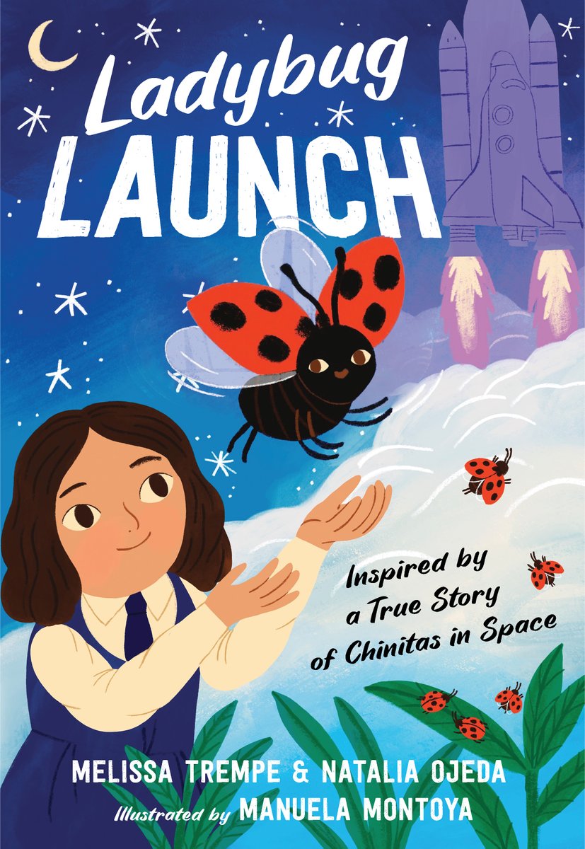 Ladybugs in Space?? It's true! Check out the new book LADYBUG LAUNCH: INSPIRED BY A TRUE STORY OF CHINITAS IN SPACE by @melissa_trempe & Dr. Natalia Ojeda. There's a #gibeaway too: tinyurl.com/ve6yzvu9 #kidlit #amreading #amwriting #writingcommunity #BlissfullyBookish #books