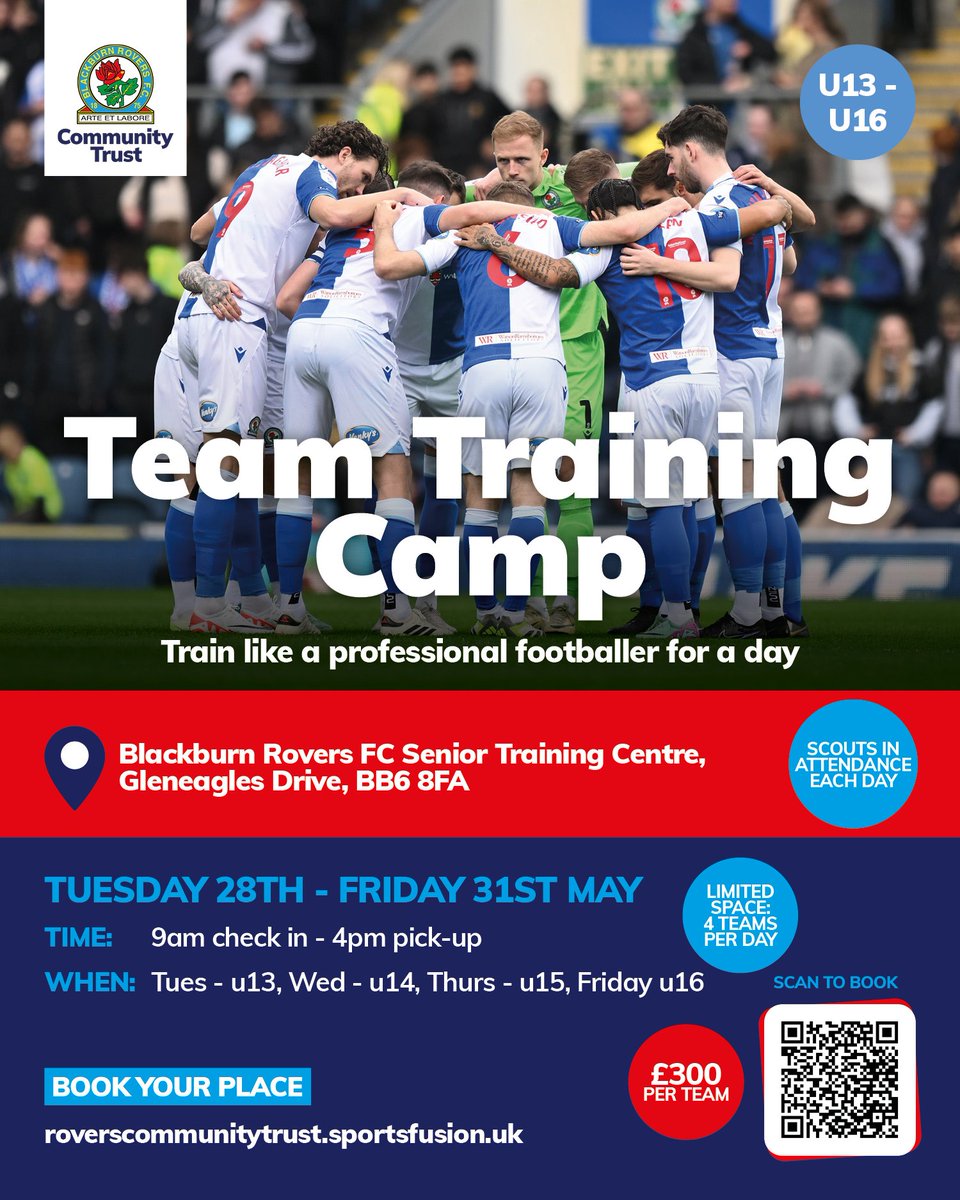 ⚽️We are delighted to be offering young people with three separate exciting football opportunities to enjoy during the May half-term at both the BRIC and Senior Training Centre, find out how you can get involved here👇 🔗rovers.co.uk/news/2024/may/… #BRCTInclusion #BRCTEvents #Rovers