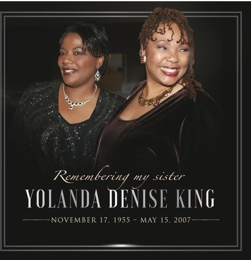My one & only: It's been 17 yrs since your untimely death. It still saddens me you passed before making an indelible mark on this world w/your creative genuis. Wish we'd gotten a chance to grow old together. You will forever live in my heart. #MissYou #YolandaDKing #KingLegacy