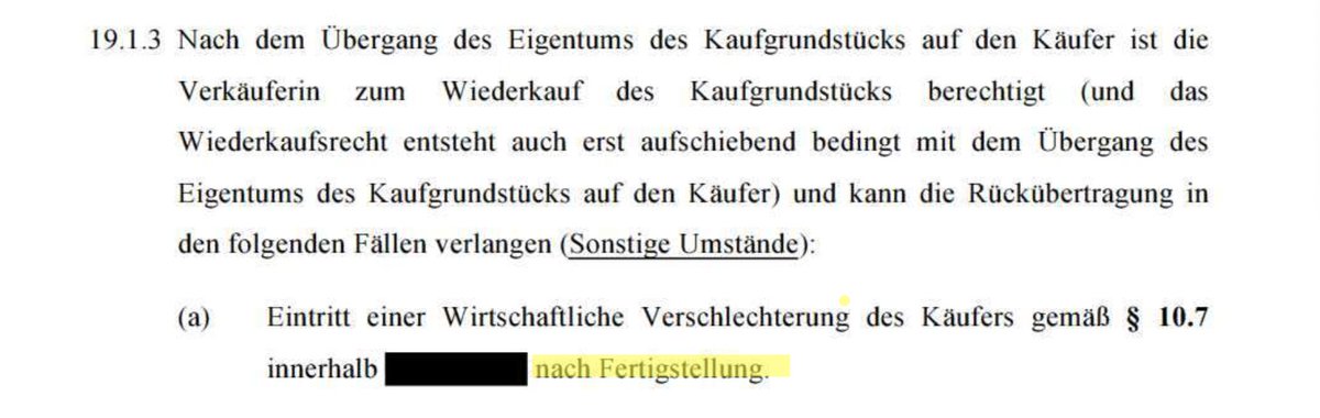 So schwurbelt der Hamburger Senat, warum man trotz anderen Wortlauts im Vertrag schon jetzt ein Rückkaufrecht für den #Elbtower habe. Man bemüht u.a. die 'Verhandlungshistorie'. Doch am Ende gilt der Wortlaut - zumal die damals Beteiligten auf #Signa-Seite längst alle weg sind