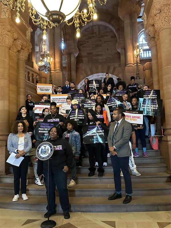 We're in Albany for the Family Advocacy Day because we know that families are safer &amp; stronger together! 

We're rallying with families &amp; elected officials to demand policies that are rooted in equity, support, and empowerment and shrink pathways into the family policing system.