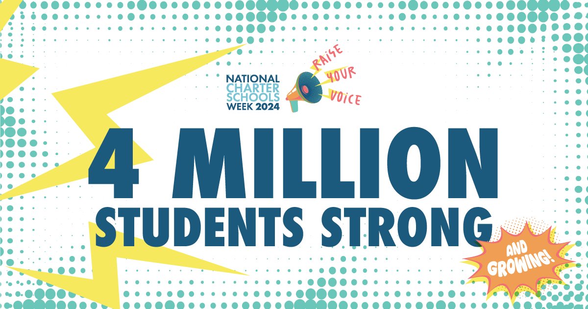 We are louder together! Stand strong with a growing movement for choice in public education #CharterSchoolsWeek #WeAreCharter