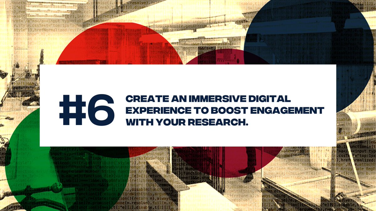 Reason #6 to attend the DH & RSE Summer School: Create an immersive digital experience to boost engagement with your research Deadline to apply is this Friday. Find out more here: edin.ac/43PPe54