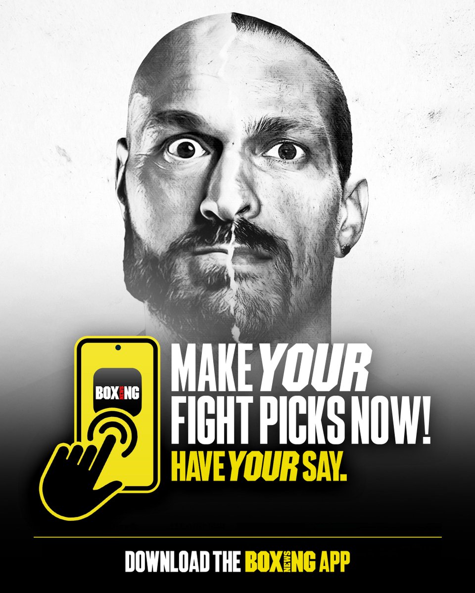 You can now make your #FuryUsyk predictions on the Boxing News app! 🔮 Download now, 𝗛𝗮𝘃𝗲 𝗬𝗼𝘂𝗿 𝗦𝗮𝘆 and compete for prizes ⤵️ 🔗 buff.ly/3IvXjBP