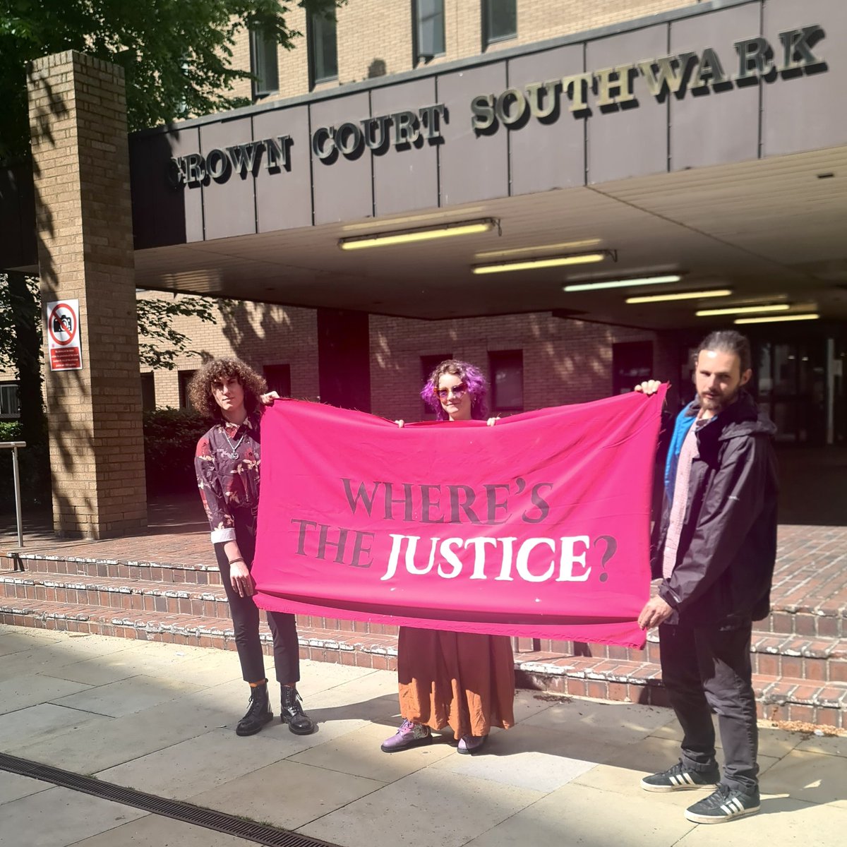 🚨 BREAKING: Phoebe Plummer, Chiara Sarti and Daniel Hall Guilty of Breaching Section 7 ⚖️ The jury found all 3 defendants guilty in the first ever trial for this offence under the Public Order Act 2023. ⛓️ Due to be sentenced at the beginning of July, they face up to 12
