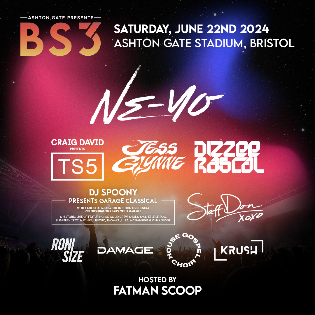 Taking place on Saturday 22 June, Ashton Gate Presents BS3 delivers a full day and night of back-to-back hits, as 10 incredible artists perform over two stages. On sale now >> bit.ly/3K4ufm4