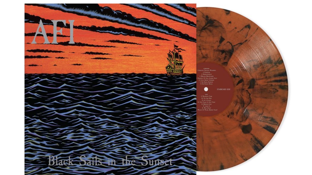 .@AFI give 'Black Sails In The Sunset' a 25th anniversary reissue with bonus tracks and we've got an exclusive oriole vinyl variant up for pre-order now! Limited to 500. Get yours while it lasts: shop.brooklynvegan.com/products/afi-b…
