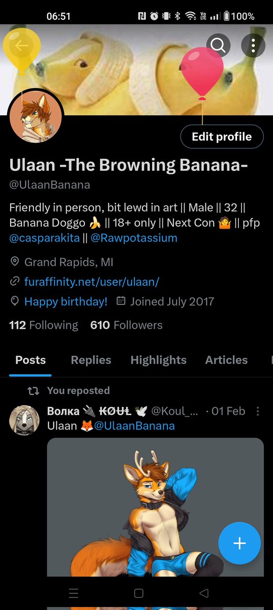 I see they've changed the birthday balloon animation on Twitter. Com yet again. ✨