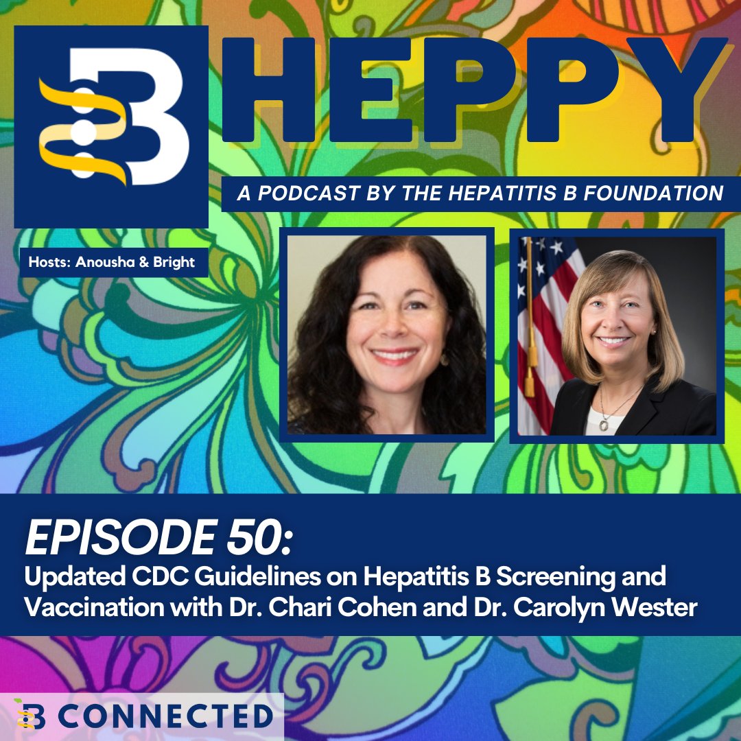 New PODCAST🎙️: Updated CDC Guidelines on Hepatitis B Screening and Vaccination with Dr. Chari Cohen and Dr. Carolyn Wester ➡️ insights about universal #hepB recommendations for adults in the U.S. LISTEN 🎧 to the Podcast ➡️ bheppy.buzzsprout.com/1729790/150417… #HepatitisAwarenessMonth