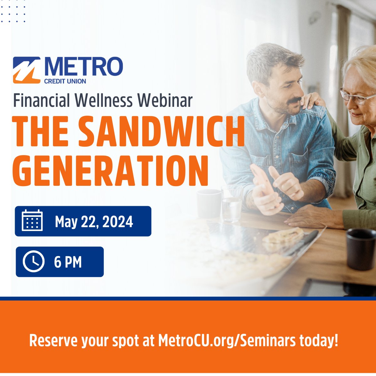 Are you part of the #sandwichgeneration, balancing care for aging parents and at the same time supporting your own children? Please join us for a #freewebinar on how to both manage parents’ needs AND remain financially prepared for your kids’ future: ow.ly/CHlk50RFVOx