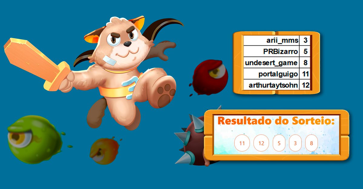 Controles Voadores - Jogos Brasileiros (@controlescast) on Twitter photo 🚨🚨🚨
Parabéns pra vocês que vão jogar MAIS UMA RODADA de ONE MORE ROUND - o roguelite arena de gatinho infinito 🙀
🐈⬛ <a href="/arii_mms/">Ari 🏳️⚧️</a>
🐈 <a href="/PRBizarro/">Pablo Bizarro</a>
🐈⬛ <a href="/undesert_game/">Undesert</a>
🐈 <a href="/portalguigo/">GUIGO 🏝️Toni Island Adventure🏝️</a>
🐈⬛ <a href="/arthurtaytsohn/">Arthur Tayt-Sohn</a>
*Teve gente que ficou sem chave pq não seguiu o <a href="/onemorehound/">One More Hound! 🐶⚔️</a> tsc tsc tsc 🚨🚨🚨
Parabéns pra vocês que vão jogar MAIS UMA RODADA de ONE MORE ROUND - o roguelite arena de gatinho infinito 🙀
🐈⬛ <a href="/arii_mms/">Ari 🏳️⚧️</a>
🐈 <a href="/PRBizarro/">Pablo Bizarro</a>
🐈⬛ <a href="/undesert_game/">Undesert</a>
🐈 <a href="/portalguigo/">GUIGO 🏝️Toni Island Adventure🏝️</a>
🐈⬛ <a href="/arthurtaytsohn/">Arthur Tayt-Sohn</a>
*Teve gente que ficou sem chave pq não seguiu o <a href="/onemorehound/">One More Hound! 🐶⚔️</a> tsc tsc tsc