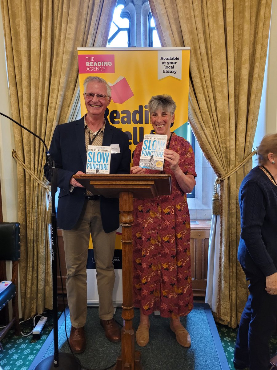 What a day! @PeterBe1130 & I proud to be invited to #houseofcommons as part of @Reading agency's Reading Well with Dementia booklist. Canapés, networking & a talk. What could be better! @Innov_Dementia 💜 thank you! @AlzAuthors #DAW2024 #books @SarahLilley5150 @RadioJohnnie