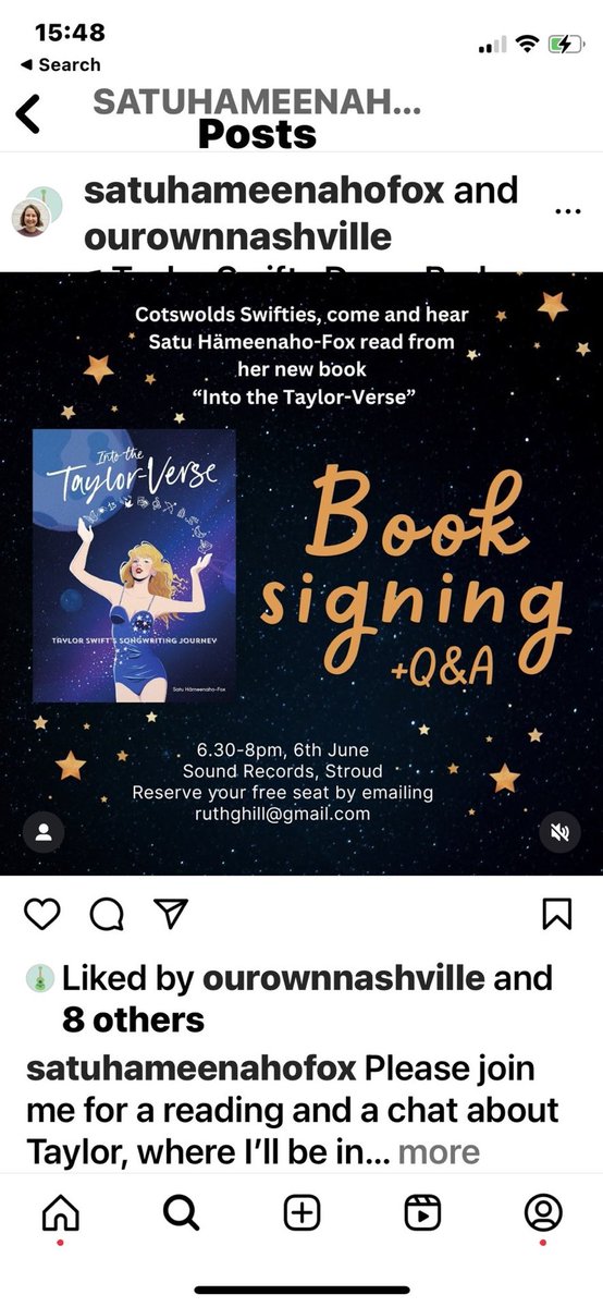 Peter baxendale (@peterbaxendal10) on Twitter photo Come and join us at this free event in Stroud on June 6th. Author Satu HƤmeenaho Fox will be reading from her new Taylor Swift biography āInto the Taylor-Verseā
and will be holding a Q&A about her book.
<a href="/GoodOnPaper_/">Good On Paper</a> <a href="/ThePrinceAlbert/">Lotte & Miles</a> <a href="/MTrainRadio/">š Mystery Train Radio</a> <a href="/stroudbookshop/">Stroud Bookshop</a> <a href="/stellaparkes/">Stella Parkes</a> Come and join us at this free event in Stroud on June 6th. Author Satu HƤmeenaho Fox will be reading from her new Taylor Swift biography āInto the Taylor-Verseā
and will be holding a Q&A about her book.
<a href="/GoodOnPaper_/">Good On Paper</a> <a href="/ThePrinceAlbert/">Lotte & Miles</a> <a href="/MTrainRadio/">š Mystery Train Radio</a> <a href="/stroudbookshop/">Stroud Bookshop</a> <a href="/stellaparkes/">Stella Parkes</a>