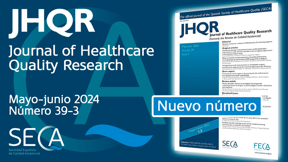 🆕 📢 Acaba de publicarse el nuevo número del @JHealthQualityR, revista oficial de divulgación científica de la @CalidadAsistenc. Consulta el índice aquí ⬇️ bit.ly/JHQRmay-jun24 y recuerda que las personas socias tienen acceso a todos los artículos 😉