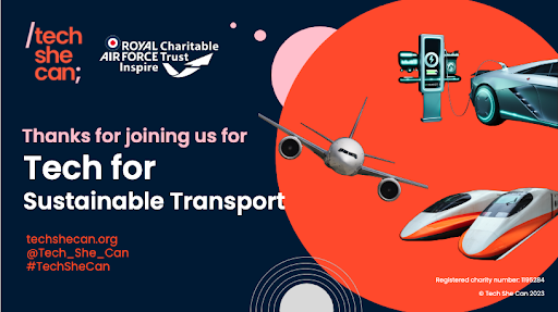 This morning we had over 700 students join our live lesson on 'Tech for Sustainable Transport' to compliment Scottish Digital Literacy Week. In collaboration with @rafcharitable, supported by @‌EducationScot. Find recordings of our live lessons: techshecan.org/on-demand-less… #SDLW24