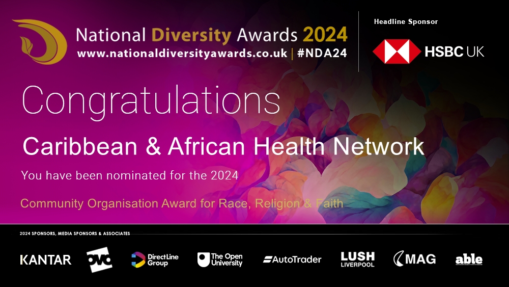 Congratulations to Caribbean @cahn_uk who has been nominated for at The National Diversity Awards 2024 in association with @HSBC_UK. To vote please visit nationaldiversityawards.co.uk/awards-2024/no… #NDA24 #Nominate #VotingNowOpen