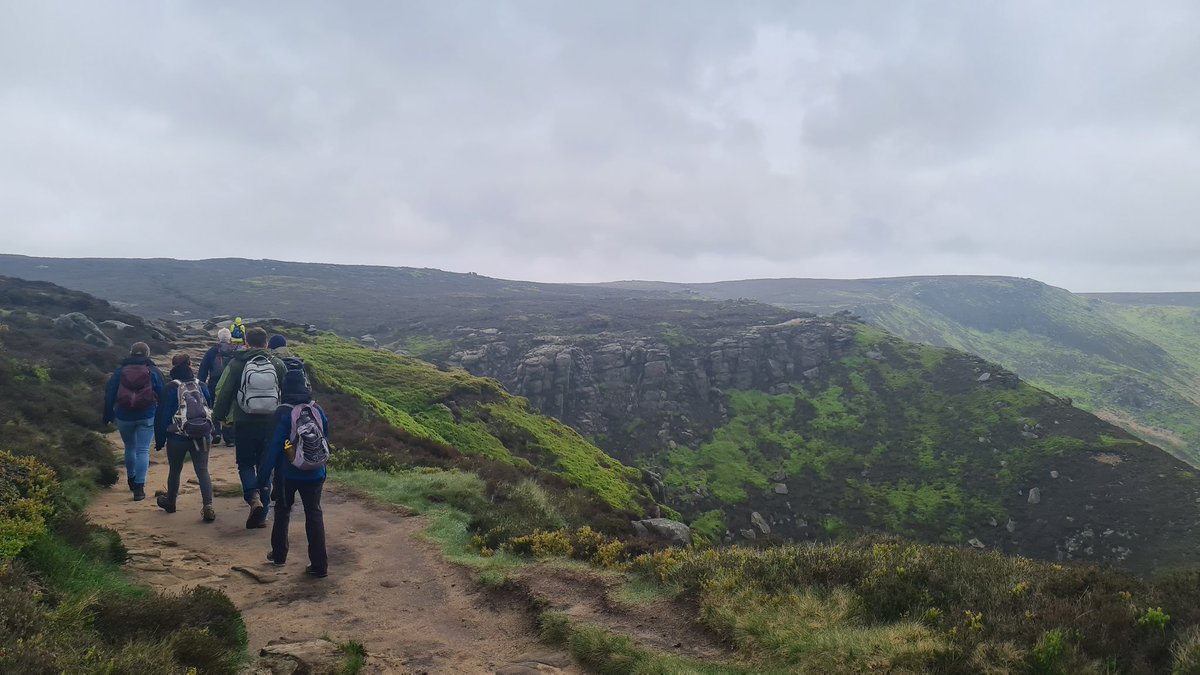 Huge thanks to the @moorsforfuture team for hosting us today as part of our annual team get together. We enjoyed a walk up Kinder Scout, learning about the unique challenges they have had to restore the area's #peatlands.