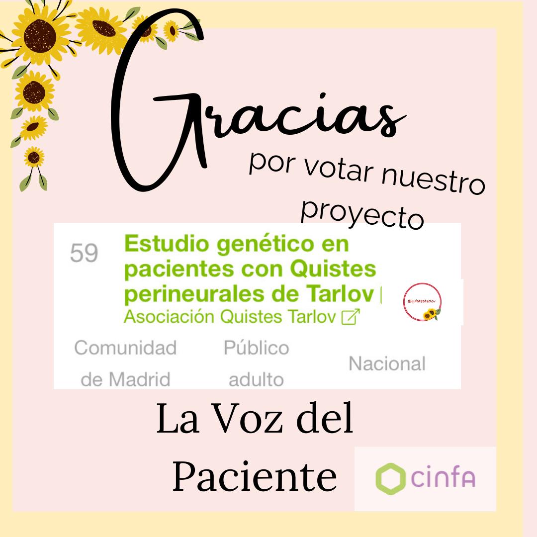 𝐆𝐑𝐀𝐂𝐈𝐀𝐒‼️
Y se nos queda corta esa palabra. 
A todas las personas que nos habéis ayudado votando y compartiendo. Aún no nos creemos lo que hemos logrado. 
¡Juntos podremos hacer historia!💛🌻 #SanidadPublica #QuistesTarlov