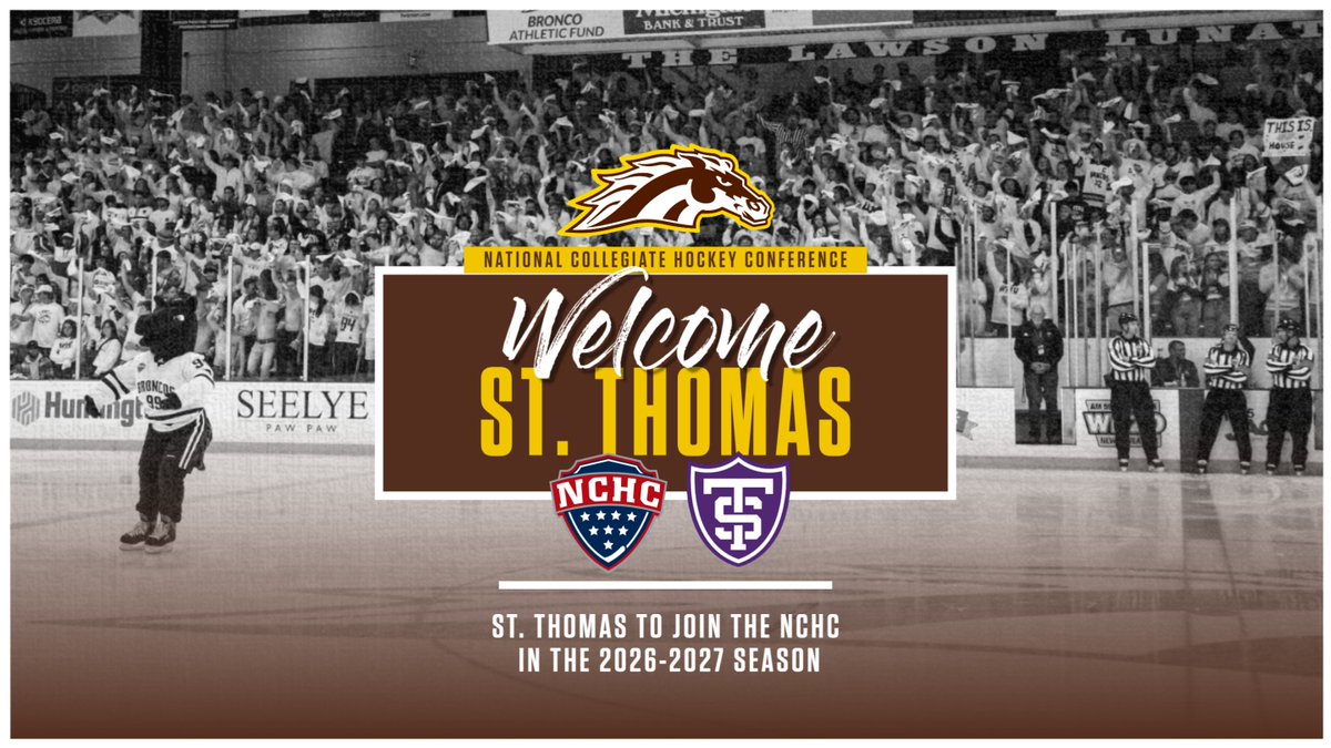 Welcome to the NCHC, @TommieMHockey! Can't wait to get you in front of the @LawsonLunat1cs! #BroncosReign