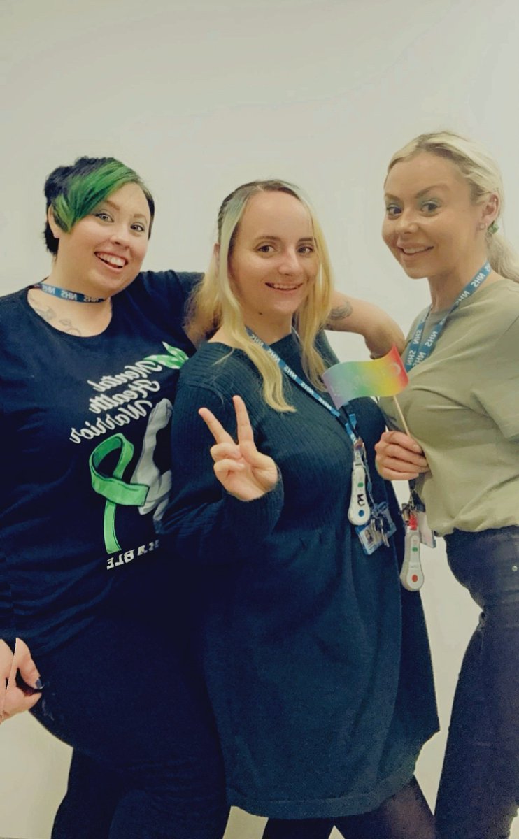 Our Recovery Support Workers at Chorley lead the way to promote Wear It Green Day for Mental Health Awareness 💚
Staff from all wards got involved
<a href="/WeAreLSCFT/">Lancashire & South Cumbria NHS Foundation Trust</a> 

<a href="/Worden_Ward/">Worden Ward</a> <a href="/duxbury_ward/">Duxbury Ward</a> <a href="/AvenhamW/">Avenham Ward</a> <a href="/TeamAvenhamPICU/">Team Avenham PICU</a> 

#mentalhealthawareness #wearitgreen