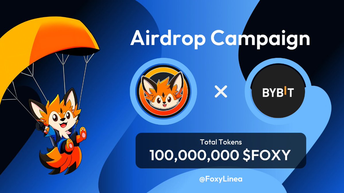 Foxy MAYnia meets <a href="/bybit/">Bitflex.com</a>🦊

𝗙𝗢𝗫𝗬 🤝 𝗕𝘆𝗯𝗶𝘁 𝗔𝗶𝗿𝗱𝗿𝗼𝗽 𝗖𝗮𝗺𝗽𝗮𝗶𝗴𝗻 is live with over 𝟭𝟬𝟬𝗠 $FOXY up for grabs!

partner.bybit.com/b/annoucement

Here are the perks you'll get from one of the largest $FOXY drops👇