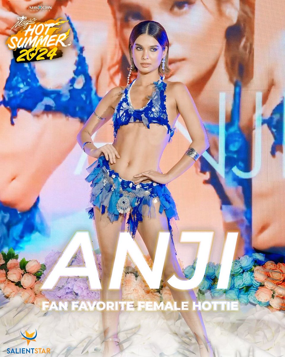 Hats off, or should we say “hots off” to the winner of the🔥Star Magic Hot Summer 2024🔥’s “FAN FAVORITE FEMALE HOTTIE”, #AnjiSalvacion!

#StarMagic #TatakStarMagic #StarMagicHotSummer2024 #HotSummer #SalientStarPh