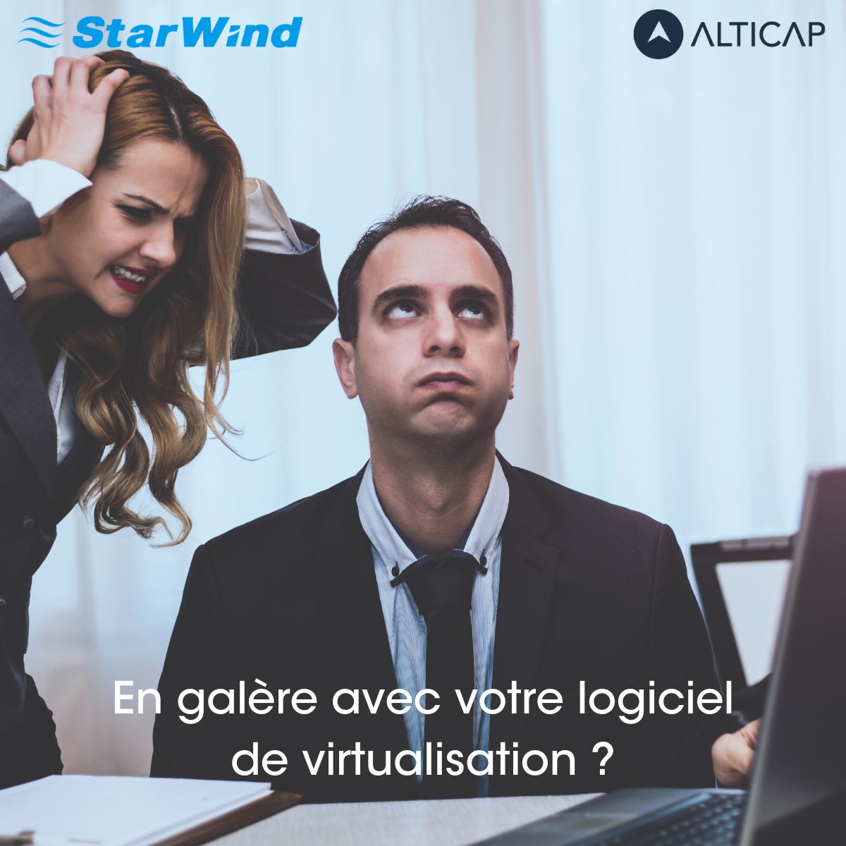 😤 En galère avec votre logiciel de virtualisation ?
 
ALTICAP et <a href="/starwindsan/">StarWind</a> vous proposent une alternative de haute disponibilité :
 
✅ Choisissez votre hyperviseur
✅ Un mode de licence perpétuelle
✅ Et bien d'autres atouts à découvrir ici👉 lnkd.in/ebt6-4xT