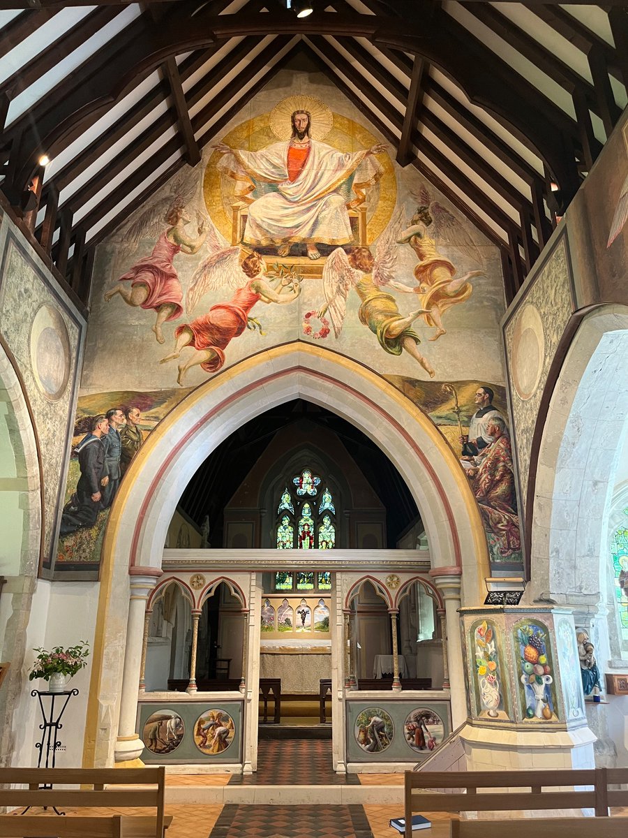 Had an amazing day leading a tour of @CharlestonTrust and @Berwick_Church_ with @OxfordArtHist students to connect with the @SPC_Oxford Duncan Grant collection! 🎨🎉