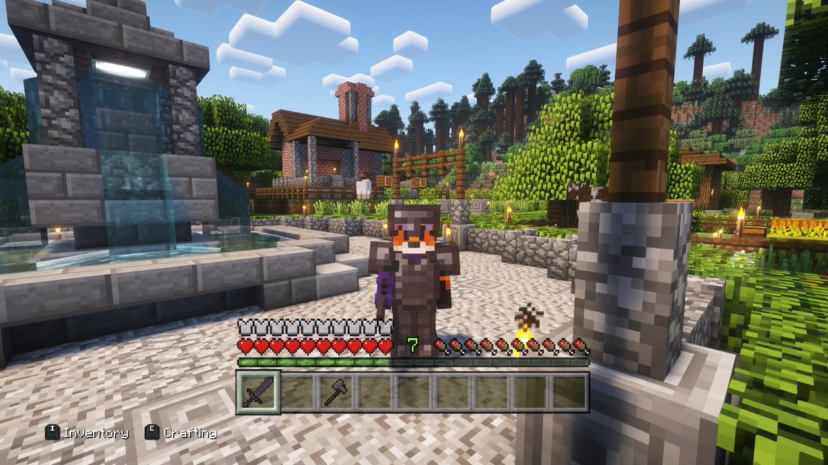 XxPoggyisLitxX's tweet image. Look at me having some fun on the Re-Console modpack on Modrinth. I had to use shaders too and it looks gorgeous :)