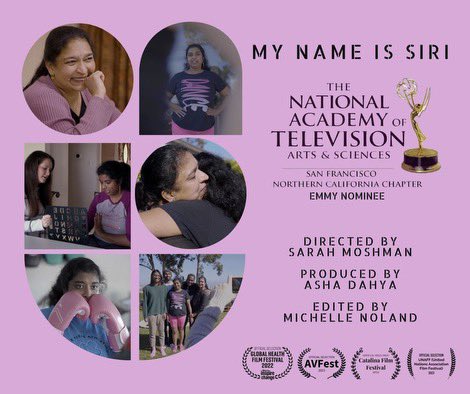 Asha Dahya (She/Her) (@ashadahya) on Twitter photo Our short documentary “My Name Is Siri” is nominated for an Emmy Award!! So proud of this project and grateful for the opportunity to produce the impactful and powerful story of the Chettipally family. 🩷🧩 <a href="/SarahMosh/">Sarah Moshman</a> <a href="/EmmySFTV/">EmmySFTV</a> <a href="/DesignsBySiri/">Designs By Siri - My Name Is Siri</a> <a href="/michellebnoland/">Michelle Noland</a> Our short documentary “My Name Is Siri” is nominated for an Emmy Award!! So proud of this project and grateful for the opportunity to produce the impactful and powerful story of the Chettipally family. 🩷🧩 <a href="/SarahMosh/">Sarah Moshman</a> <a href="/EmmySFTV/">EmmySFTV</a> <a href="/DesignsBySiri/">Designs By Siri - My Name Is Siri</a> <a href="/michellebnoland/">Michelle Noland</a>