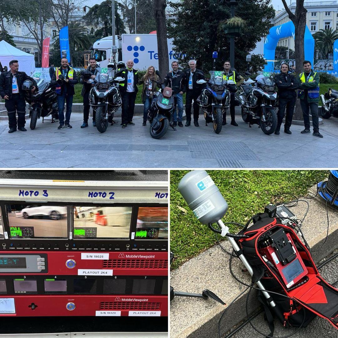 Our mobile 4G &amp; #5G encoders are the perfect tool to cover outside sports. That's how our Spanish partner <a href="/Ges_IT_ES/">GES-IT</a> helped cover the #marathonmadrid2024, with @motodeportv and <a href="/brcmBroadcaster/">BRCM Soluciones</a>

#TheVislinkDifference #Broadcast #BehindTheBroadcast