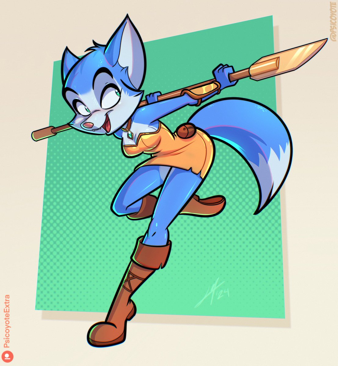 psicoyote's tweet photo. The real Krystal 

Yeah I still I can’t get over the cancelation of the original n64 dinosaur planet. https://t.co/FtzOjF81ds