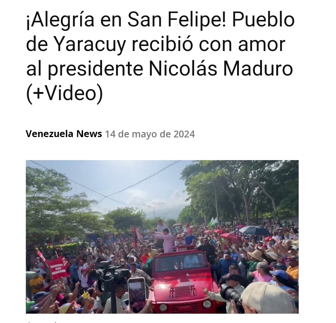 williechirinos's tweet photo. El presidente Nicolás Maduro fue recibido este martes 14 de mayo, con entusiasmo y cariño por los habitantes de San Felipe, estado Yaracuy, esto durante una jornada de trabajo dedicada a los avances de las BRICOMILES.
https://t.co/3Ba64eoidp https://t.co/dvQwzH1WXk