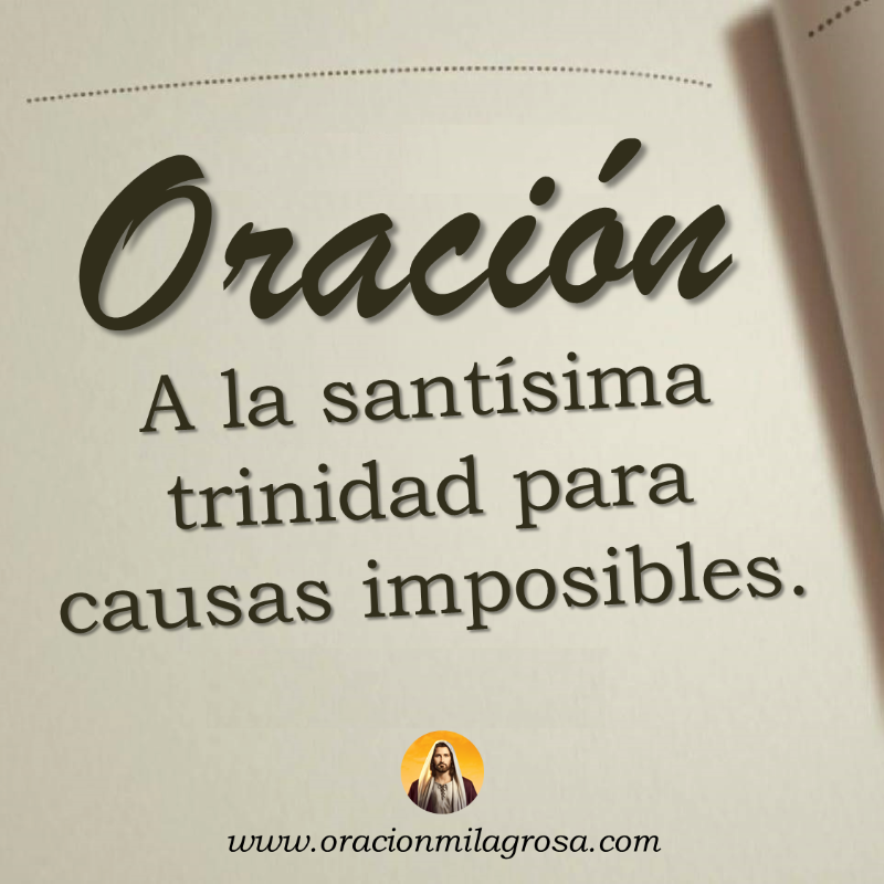 oracion_milagro's tweet photo. ORACIÓN A LA SANTÍSIMA TRINIDAD PARA CAUSAS IMPOSIBLES: Haz esta oración para entregar tus necesidades a Dios Padre, Hijo y Espíritu Santo y pídele a la Santísima Trinidad que te ayude a vivir en paz, salud, prosperidad y bienestar.

Haz esta oración en: https://t.co/otKYeaZWYr