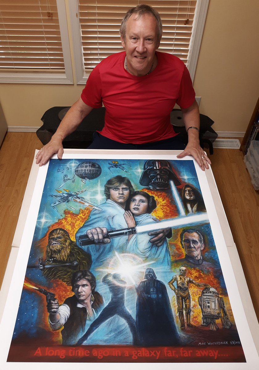 Cool large print of my Star Wars painting!
#illustration #popculture #starwars #movieart