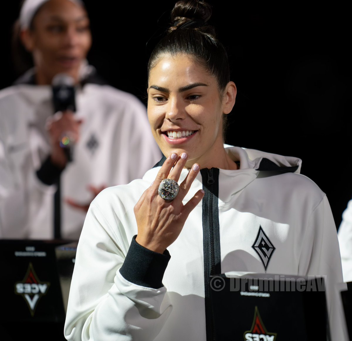 Views, from last nights Home and Season Opener as the @LVAces took down the @PhoenixMercury 89-80 on a night where another banner was raised. 📸: Evan Guerra of @DrumlineAV & @Str8BetSports #ALLINLV #WNBA
