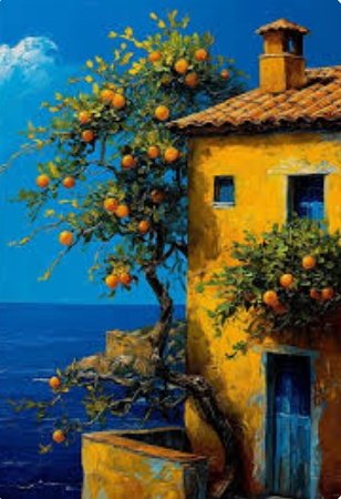 🧡🏡 Beautiful House and Orange Tree 📷 Juan Brufal 🌳🍊