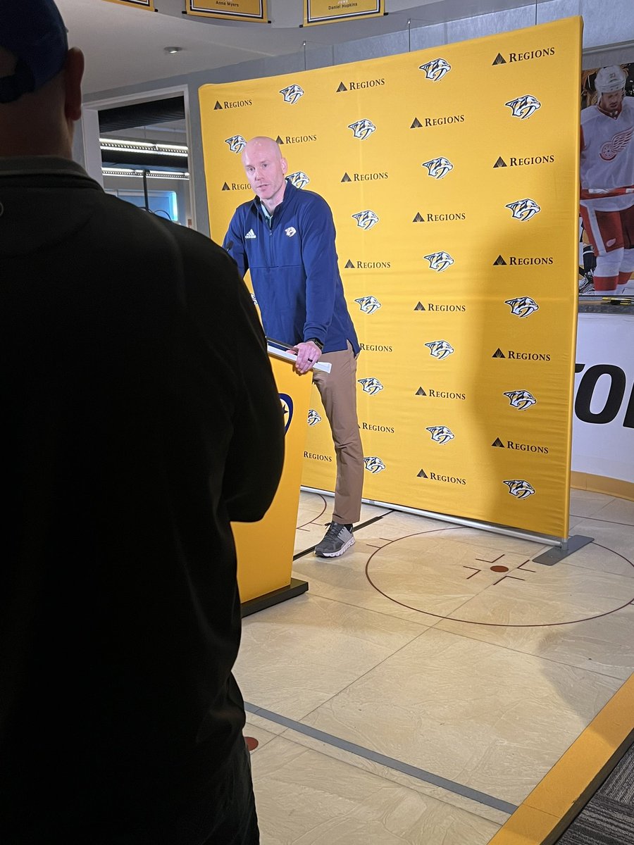 #Preds Scouting Director Jeff Kealty says that the team is looking to add depth down the middle at the NHL Deaft but adds that the priority remains drafting the best players available