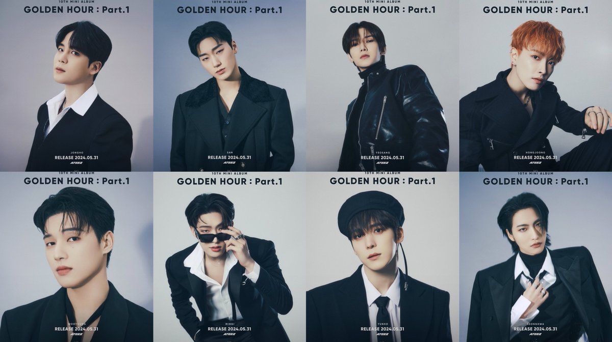 ATEEZ unveils new teaser photos for their upcoming album ‘GOLDEN HOUR: Part.1.’ Out May 31st.