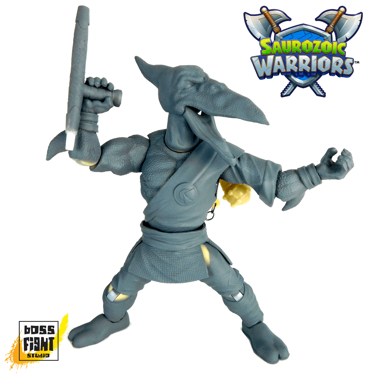 We've got more exclusive Saurozoic Warriors Wave 3 test shots. Feast your eyes on Mosasaur/Underwater Combatant, Jarvik Mosa and Pterodactyl/Monk, Fae Kwan!