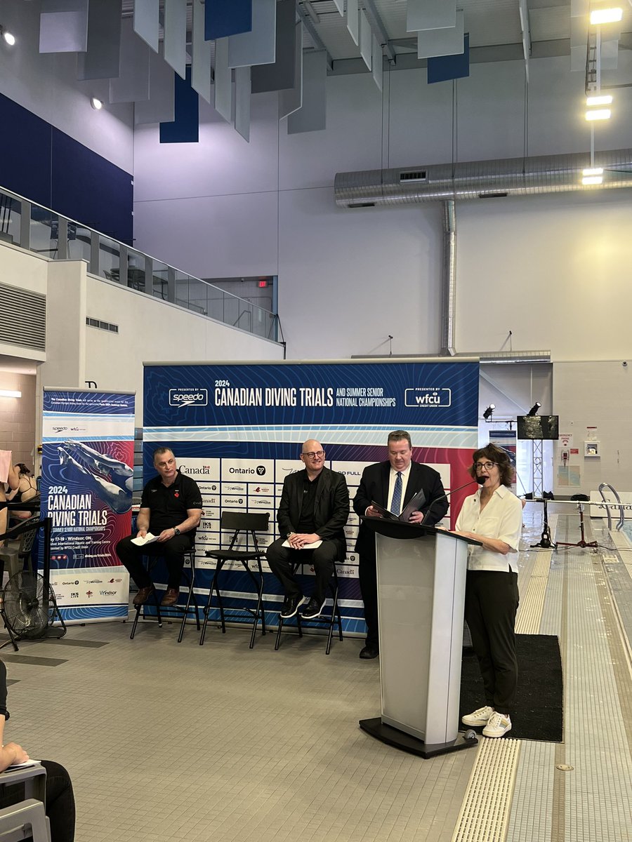 “In partnership with @TWEPI & @CityWindsorON, it’s always a pleasure to be in the city, and Windsor’s pool facility is one of the best facilities in the world to host a diving event” Penny Joyce @DivingCanada