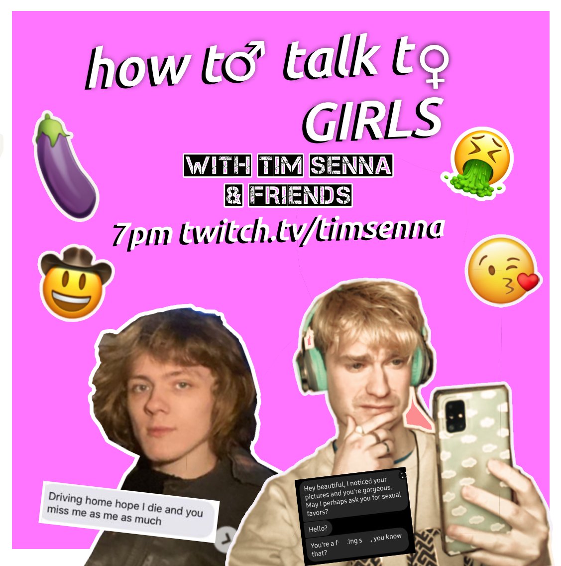 How To Talk To Girls (@talktogirlspod) on Twitter photo We are LIVE at 7pm on Twitch ft. <a href="/timsenna/">Tim Senna โ๏ธ</a> & the return of Oakleigh delving into guys who think Chat GPT is more supportive than "real women" & more angry online failed pickup attempts ๐
twitch.tv/timsenna We are LIVE at 7pm on Twitch ft. <a href="/timsenna/">Tim Senna โ๏ธ</a> & the return of Oakleigh delving into guys who think Chat GPT is more supportive than "real women" & more angry online failed pickup attempts ๐
twitch.tv/timsenna